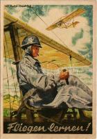 Fliegen lernen! Das NS-Fliegerkorps erfüllt den Wunsch der Jugend und die Forderung der Luftwaffe / German Nazi Air Force propaganda with female pilot s: von Axster-Heudtlass