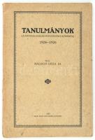 Dr. Balogh Géza: Tanulmányok a neurologia és a psychiatria köréből 1924-1926. 1926, Pápai Ernő Műintézete, papírkötés.