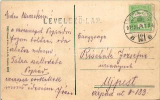 1911 Szepesváralja, Spisské Podhradie, Kirchdrauf; Tér és templom, Szepes vára / Spissky hrad / Plat...
