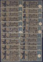 Német Birodalom/Weimari Köztársaság/Berlin 1921. 50Pf(20x)20klf db, teljes sor T:I-,II