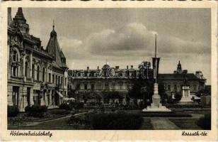 1948 Hódmezővásárhely, Kossuth tér, Országzászló (EK)