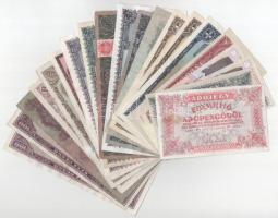 20db-os vegyes pengő, inflációs pengő és forint bankjegy tétel, közte 2006. 500Ft "A forradalom 50. évfordulója 1956. október 23." (2x) sorszámkövetők "EC 2338845 - EC 2338846" T:vegyes