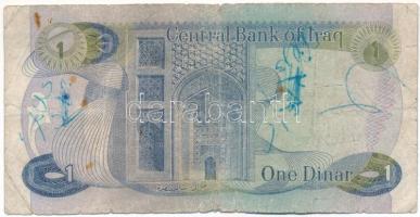 Irak DN (1973) 1D T:VG folt, firka
Iraq ND (1973) 1 Dinar C:VG spot, doodle
Krause P#63