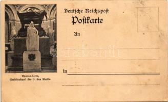 Buenos Aires, Grabdenkmal des G. San Martin. Deutsche Reichspost, XIX Verlosung d. Ständ. Ausstellun...