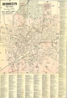 1949 Debrecen thj. f. város térképe, 1 : 20.000, kiadja: Antalfy József könyv- és papírkereskedése, kissé szakadt, körbevágva, 47x32,5 cm