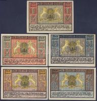 Német Birodalom/Weimari Köztársaság/Jever DN. 50Pf+1M+1.50M+2M+3M 5klf db, teljes sor T:I,I-
