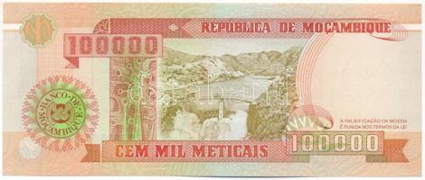 Mozambik 1993. 100.000M T:UNC
Mozambique 1993. 100.000 Meticais C:UNC
Krause P#139