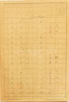 1899 Szegvár község országos betegápolási pótadó kivetési lajstroma és főkönyve, sérült kötésben