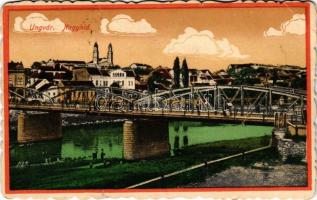 1921 Ungvár, Uzshorod, Uzhhorod, Uzhorod; Nagyhíd / bridge (EB)