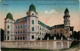 Ungvár, Uzshorod, Uzhhorod, Uzhorod; Püspöki palota, Görögkatolikus székesegyház / bishop's palace, Greek Catholic cathedral (fl)