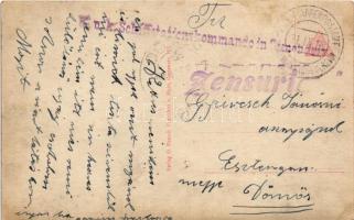 1918 Smederevo, Semendria, Szendrő; Donau-Fähre / Nagy komp / WWI large ferry + "K.u.K. Schiffs...