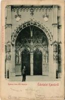 1903 Kassa, Kosice; a dóm déli kapuja. Eschwig Ed. F. kiadása / cathedral, southern gate (fl)