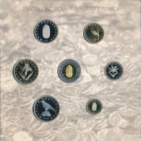 2008. 1Ft-100Ft (7xklf) "Búcsú az egy- és kétforintostól" forgalmi sor szettben. Belső tok...