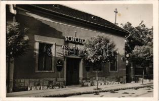 1944 Budapest IV. Újpest, Nagy László féle Három Diófa söröző és étterem. Deák Ferenc u. 98. (fl)