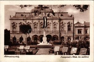 1940 Hódmezővásárhely, Országzászló, Fekete Sas szálloda (EB)