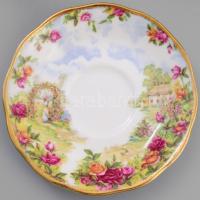 1986 Royal Albert Bone China England 6 darab csésze alátéttel. Jelzett, minimális kopással, d: 14 cm...