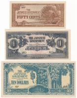 Malajzia / Japán megszállás DN (1942) 50c "Banános Bankjegy", "MP" + DN (1942-19...