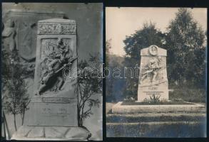 Szepesváralja, Branyiszkói hősök síremléke, 2 db fotó, 16×12 cm