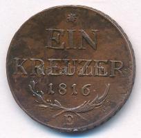 1816E 1kr Cu T:VF ph.  Unger III.:1406.b