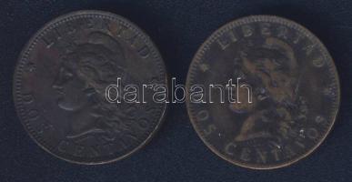 Argentína 1891. 2c (2x) T:3,3+ k