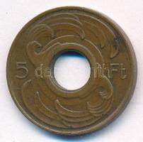 ~1946-1949. 5Ft bronz "BSZKRT (Budapest Székesfőváros Közlekedési Részvénytársaság)" közle...