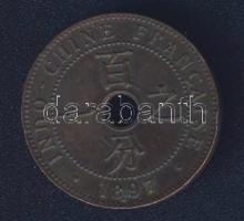 Francia Indo-Kína 1897. 1c T:2- kis ph