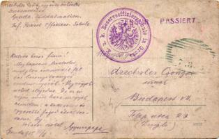 1915 Split, Spalato; Dioklecijanova obala / street, quay + "K.u.K. Reserveoffiziersschule in Gr...