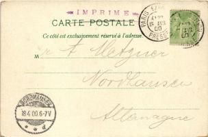 1900 Paris, Exposition Universelle 1900. Rive gauche de la Seine / 1900 Paris Exposition. Seine rive...