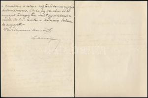 1928 Eckhart Ferenc (1885-1957) történész, a Bécsi Magyar Történeti Intézet igazgatójának két autogr...