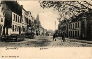 Grasten, Gravenstein; Burgstrasse / street view (EK)