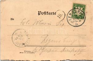 1901 Lenggries, general view, church (b)