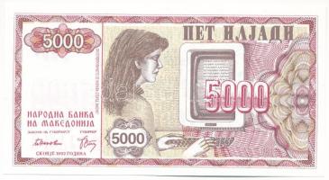 Észak-Macedónia 1992. 5000D T:UNC
North Macedonia 1992. 5000 Denari C:UNC
Krause P#7