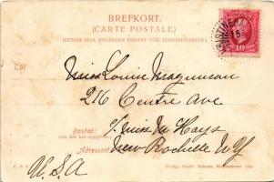 Kristinehamn, Kungsgatan fran norr / street view (fl)