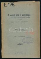 Götz István: A mézelő méh és a selyemlepke harántcsíkolt izomzatának embrium korontúli gyarapodása, különös tekintettel a szárnyizmokra. Bp., 1905, Ádám Herman-ny., 30 p.+ 1 (kihajtható) t. Kiadói papírkötés, kissé sérült, fakó borítóval, régi intézményi bélyegzőkkel. Ritka!