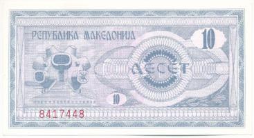 Észak-Macedónia 1992. 10D T:UNC North Macedonia 1992. 10 Denari C:UNC Krause P#1