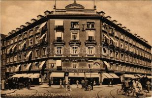 Kobenhavn, Kjobenhavn, Kopenhagen, Copenhagen; Hotel Cosmopolite / hotel and restaurant, bicycles (EB)