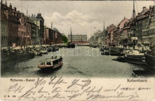 1904 Kobenhavn, Kjobenhavn, Kopenhagen, Copenhagen; Nyhavns-Kanal / canal (EM)