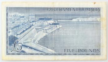 Málta DN (1961) 5P T:F folt
Malta ND (1961) 5 Pound C:F spot
Krause P#27a