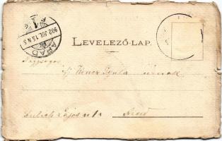 1902 Szolnok, Művésztelep. Ragács fényképész felvétele, Fuchs Lipót és fia kiadása (szakadások / tea...