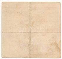 Budapest 1919. 1K "Vörös Ujság" szükségpénz T:F Adamo BUC-300.2