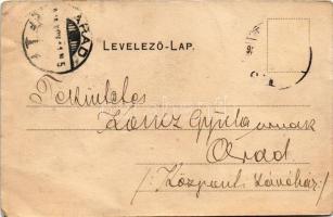 1904 Pozsony, Pressburg, Bratislava; Vár hegy, Duna. Bediene dich allein / Schlossberg / castle, Dan...