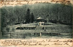 1904 Nevicke, Nevytske, Nyevicke (Ungvár, Uzshorod, Uzhorod); vár kert. Feuerlicht Testvérek kiadása / castle park (kis szakadás / small tear)