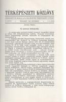 [Folyóirat] Térképészeti Közlöny. VI. kötet, 1-4. füzet. [Teljes, két kötetben.]
Budapest, 1940-194...