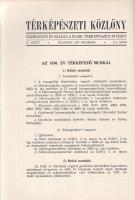 [Folyóirat] Térképészeti Közlöny. IV. kötet, 1-4. füzet. [Teljes, két kötetben.]
Budapest, 1936-193...