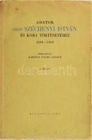 bártfai Szabó László: Adatok gróf Széchenyi István és kora történetéhez 1808-1860 II. kötet Budapest, 1943. Posner. [2] 465-943 p. 2 mell. Kiadói papírborítóban. Jó állapotban