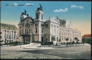 1920 Képeslap Kolozsvárról cenzúrázva, román bérmentesítéssel / Postcard from Cluj with Romanian cen...