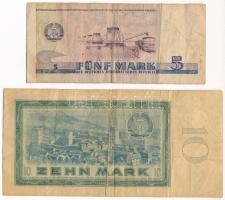 NDK 1964. 10M + 1975. 5M T:VG GDR 1964. 10 Mark + 1975. 5 Mark C:VG