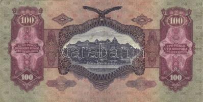 1930. 100P (2x) + 1936. 10P mindegyik darabon erős papírránc T:2,2+