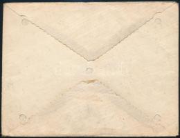 1920 Pécs helyi ajánlott értéklevél 2 db bélyeggel bérmentesítve / Local registered insured cover. S...