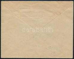 1919 Pécs helyi levél vegyes bérmentesítéssel: Baranya és magán felülnyomású bélyegekkel / Local cov...